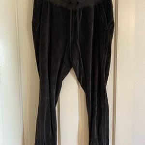 Velour Black Lululemon Joggers